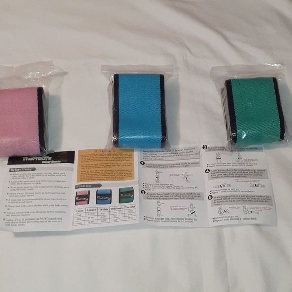 The Fit Life Butt Booty Bands Set Level 1, 2 & 3 - Picture 2 of 2